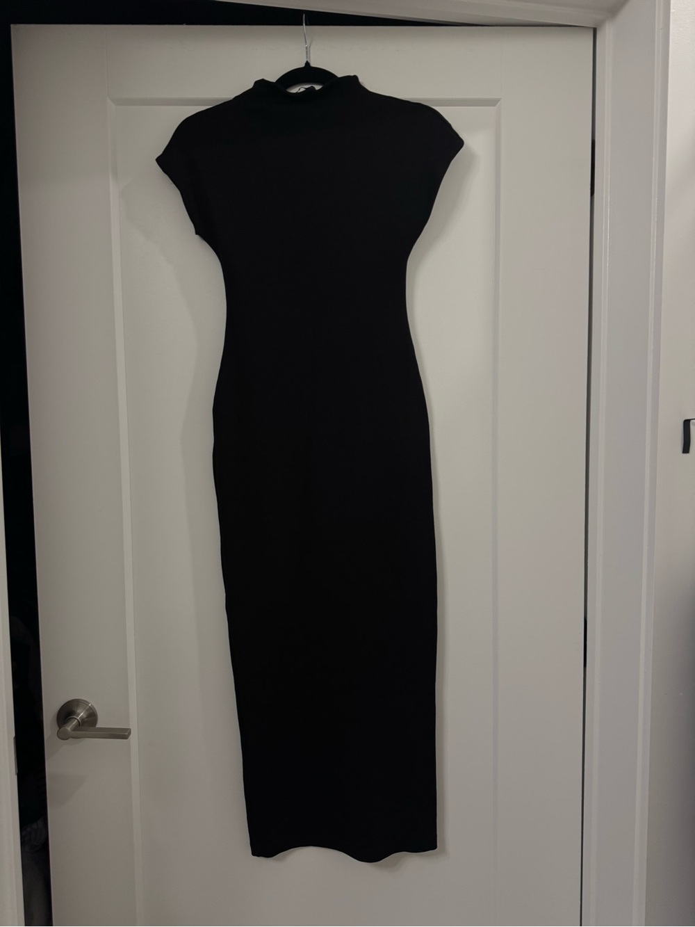 Zara Black Midi Bodycon Dress